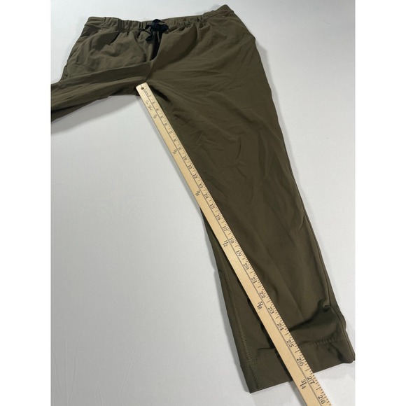 LULULEMON On The Fly Pants Dark Olive Inseam 27 inches, Size 10 - Picture 10 of 11